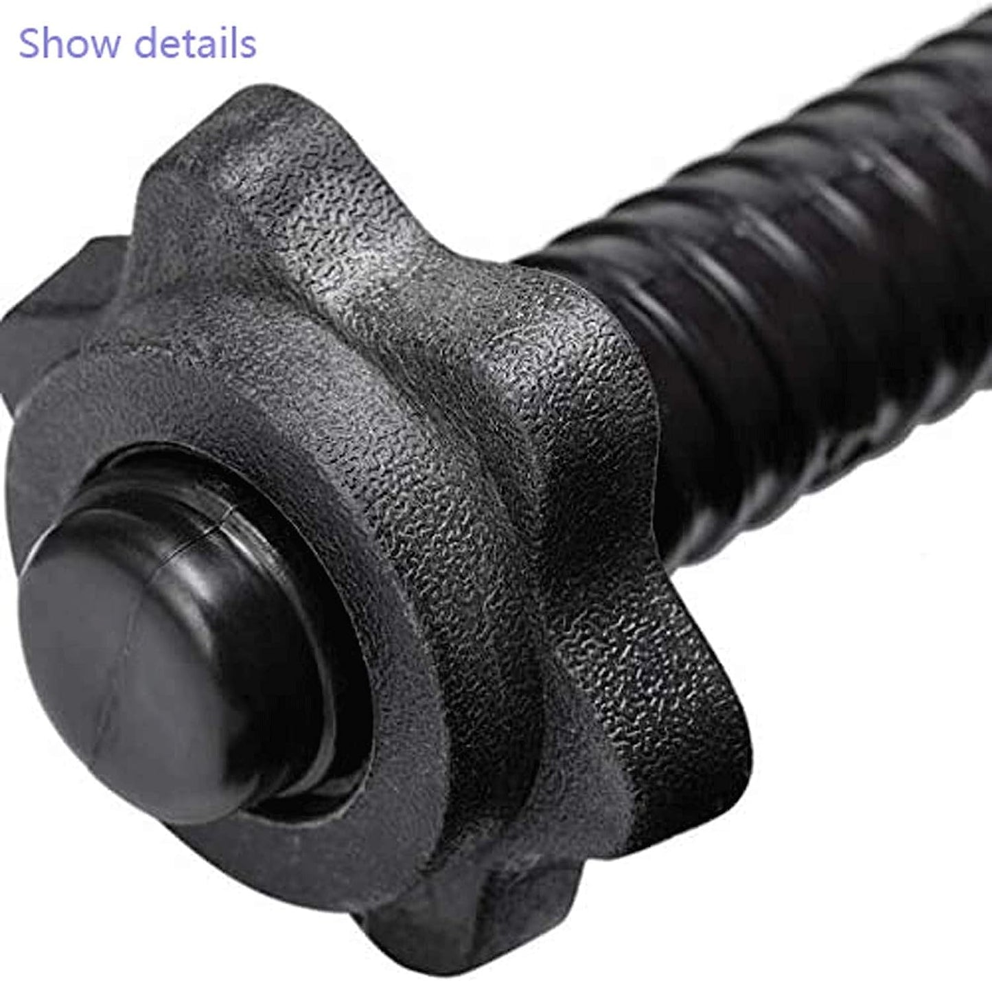 uncakil 2 Pairs Dumbbell Collars 1 inch Dumbbell Hex Nut 1 inch Barbell Collar Clamps Weight Clips for Dumbbells,Spinlock Collars for 1 Inch Standard Barbells Bars Sports Weight Lifting Fitness