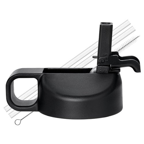 Prurex Dust Cover Straw Lid for Hydro Flask Wide Mouth Water Bottle,Replacement Straw Cap with Straw for Hydroflask 12-64 oz Wide Mouth Bottle