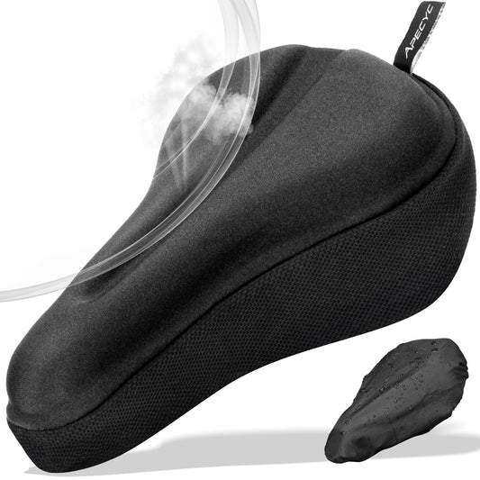 APECYC Gel Bike Seat Cover Bike Cushion Seat Extra Padding for Women & Men Comfort Bicycle Saddle Cushion for Mountain Cycling Spin Stationary Indoor Exercise Bikes