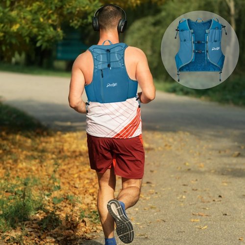 Runlight Running Hydration Vest Lightweight Hydration Backpack with 1.5L Water Bladder for Women Men Hiking Backpack Vest Pack for Cycling Race Marathon Camping