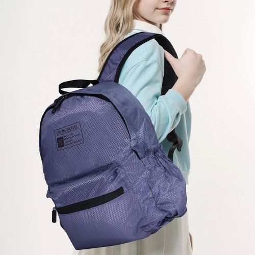 Long Keeper 15L Packable Lightweight Backpack for Women Men Water Resistant Foldable Hiking Travel Camping Daypack (Purple)