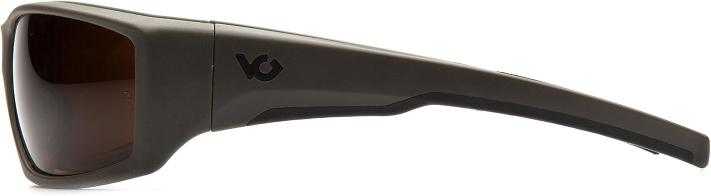 Venture Gear Overwatch Shooting Safety Sunglasses, Forest Gray Anti-Fog Lens