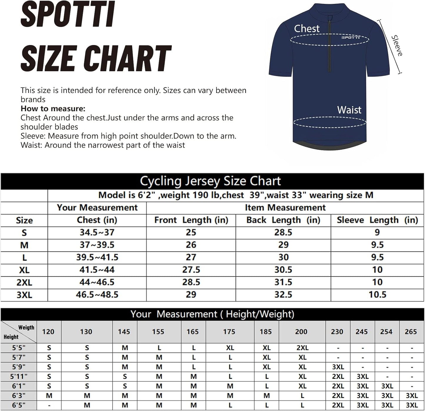 Spotti Men's Cycling Bike Jersey Short Sleeve with 3 Rear Pockets- Moisture Wicking, Breathable, Quick Dry Biking Shirt