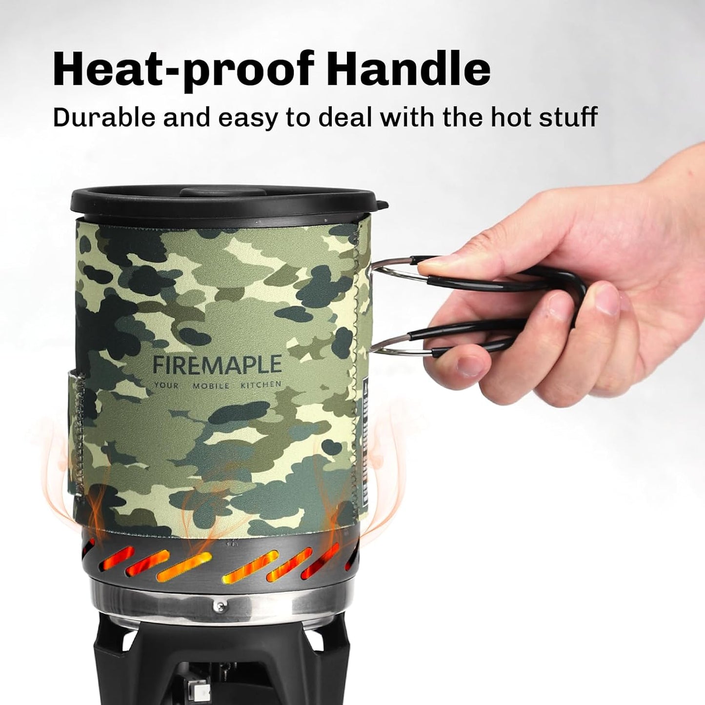 Fire-Maple "Fixed Star 1" Backpacking and Camping Stove System | Outdoor Propane Cooking Gear | Portable Pot/Jet Burner Set | Ideal for Hiking, Trekking, Fishing, Hunting Trips and Emergency Use