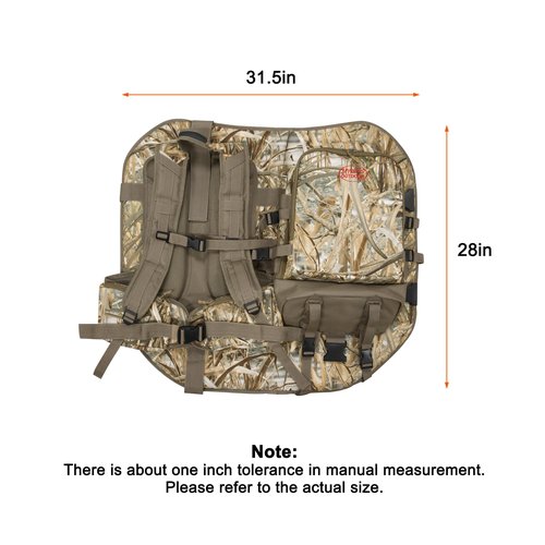 MYDAYS OUTDOOR Bow Hunting Backpack for Men,Camouflaged Hunting Pack Bag,Outdoor Hunting Gear Accessories,Compound Bow Rifle Backpack,Durable Large Capacity Hunting Day Pack (Camo), 26*17in