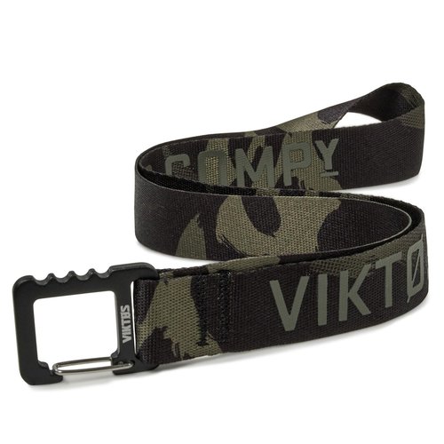 VIKTOS Springlock Tactical Durable EDC Accessories Comfortable 1" Webbing Lanyard with Aluminum Spring-Loaded Hook, Black Camo