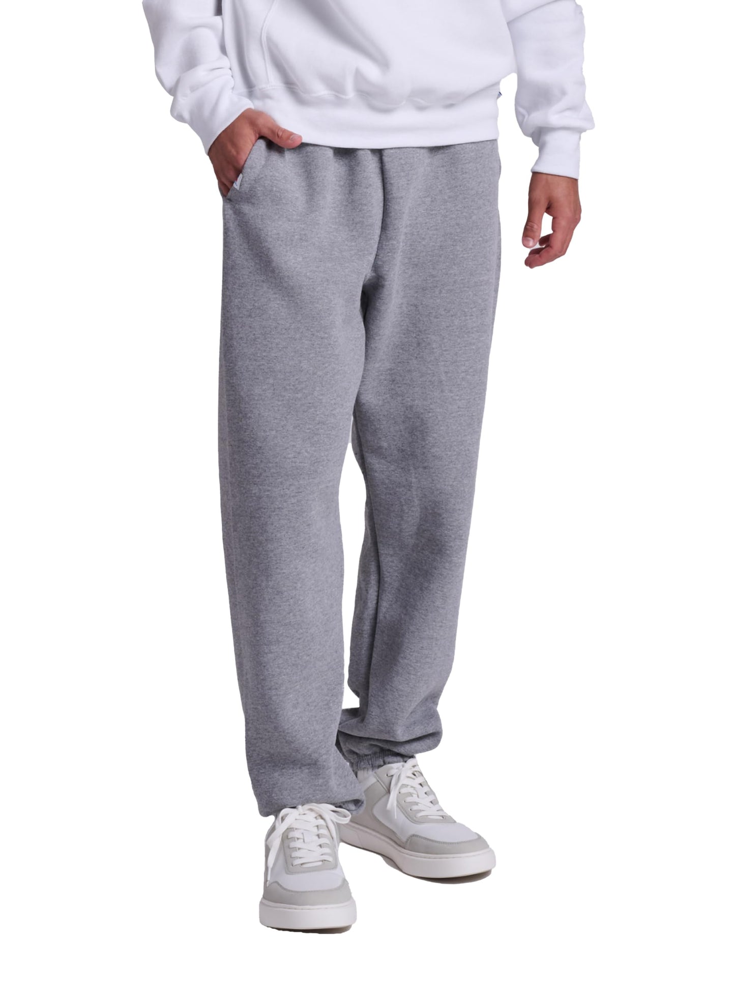 Russell Athletic Mens Dri-Power Fleece Closed-Bottom & Joggers Sweatpants, Oxford, Large US