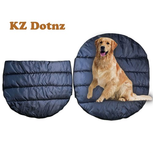 KZ Dotnz Outdoor Travel Dog Bed, Extra Durable Camping Dog Sleeping Bag, Large Portable Dog Mat, Machine Washable & Foldable,