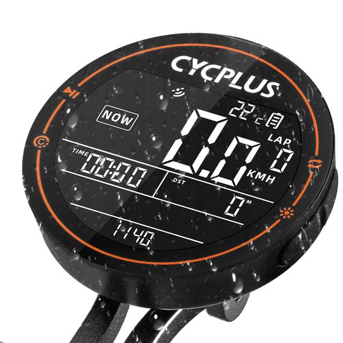 ROCKBROS Bike Computer Wireless GPS Accurate Bike Speedometer with Bluetooth Mini Cycling Computer IPX6 Waterproof ANT+ Bicycle Odometer with Automatic Backlight 2.5" LCD Screen and Larger Battery