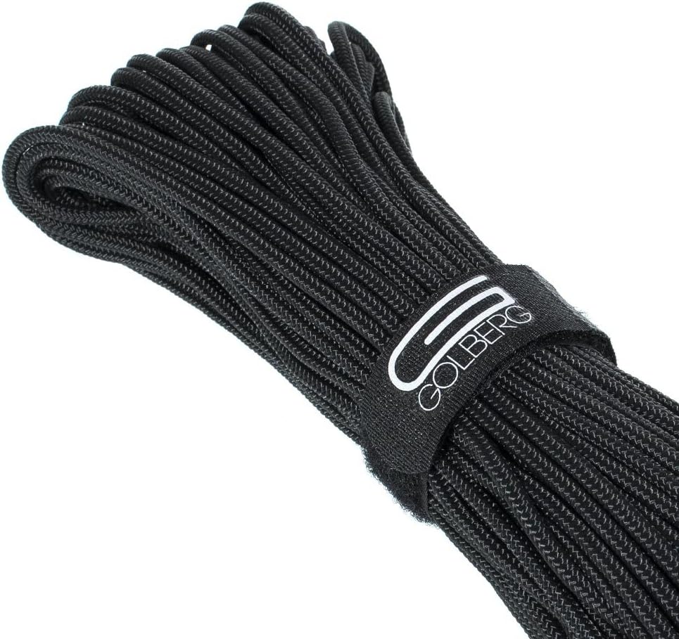 Golberg Premium Polyester Accessory Cord – USA Made Smooth Braid Minimal Stretch Rope – Sizes of 3mm, 4mm, 5mm, or 6mm – Lengths of 25, 50, 100, 250, and 1000 Feet – Compact and Lightweight Cord