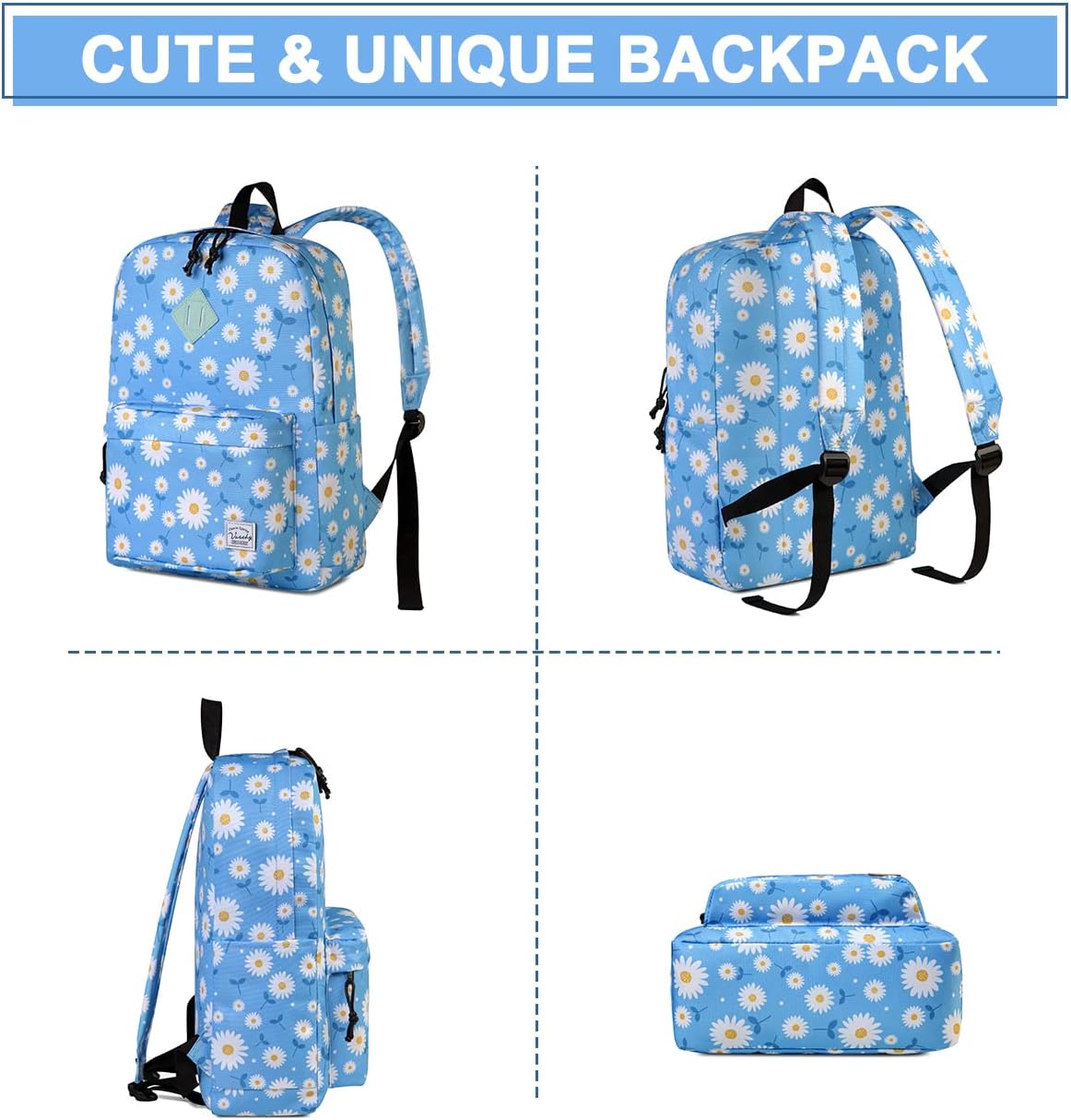 VASCHY Backpacks Handbags, Lavender, M