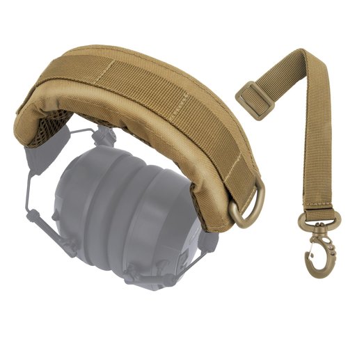 WODASEN Tactical Overhead Headset Headband Cover Replacement Nylon Braid Noise Cancelling Earmuff Headphone Band Accessories Breathable Tan Color