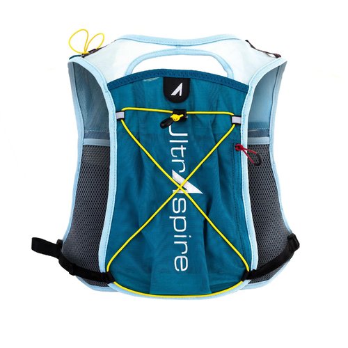 UltrAspire Spry Adult Unisex Lightweight Running Race Vest - 4.0 Blue/Sky, Universal Size with Bladder - 1 L Reservoir