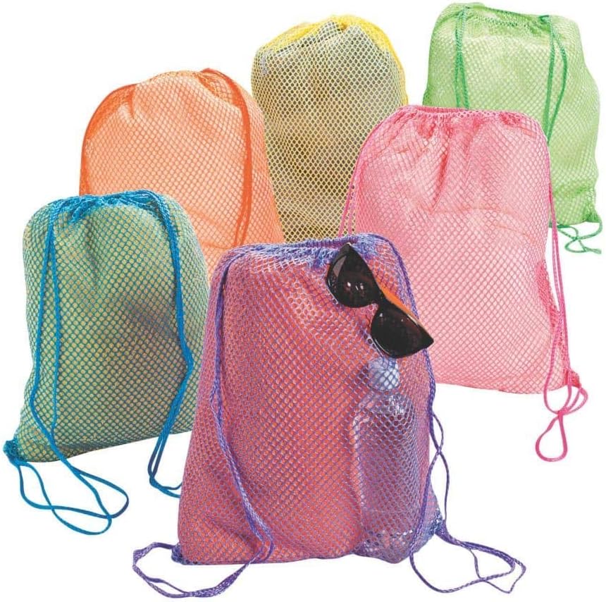 Fun Express Neon Net Backpacks (1 Dozen)