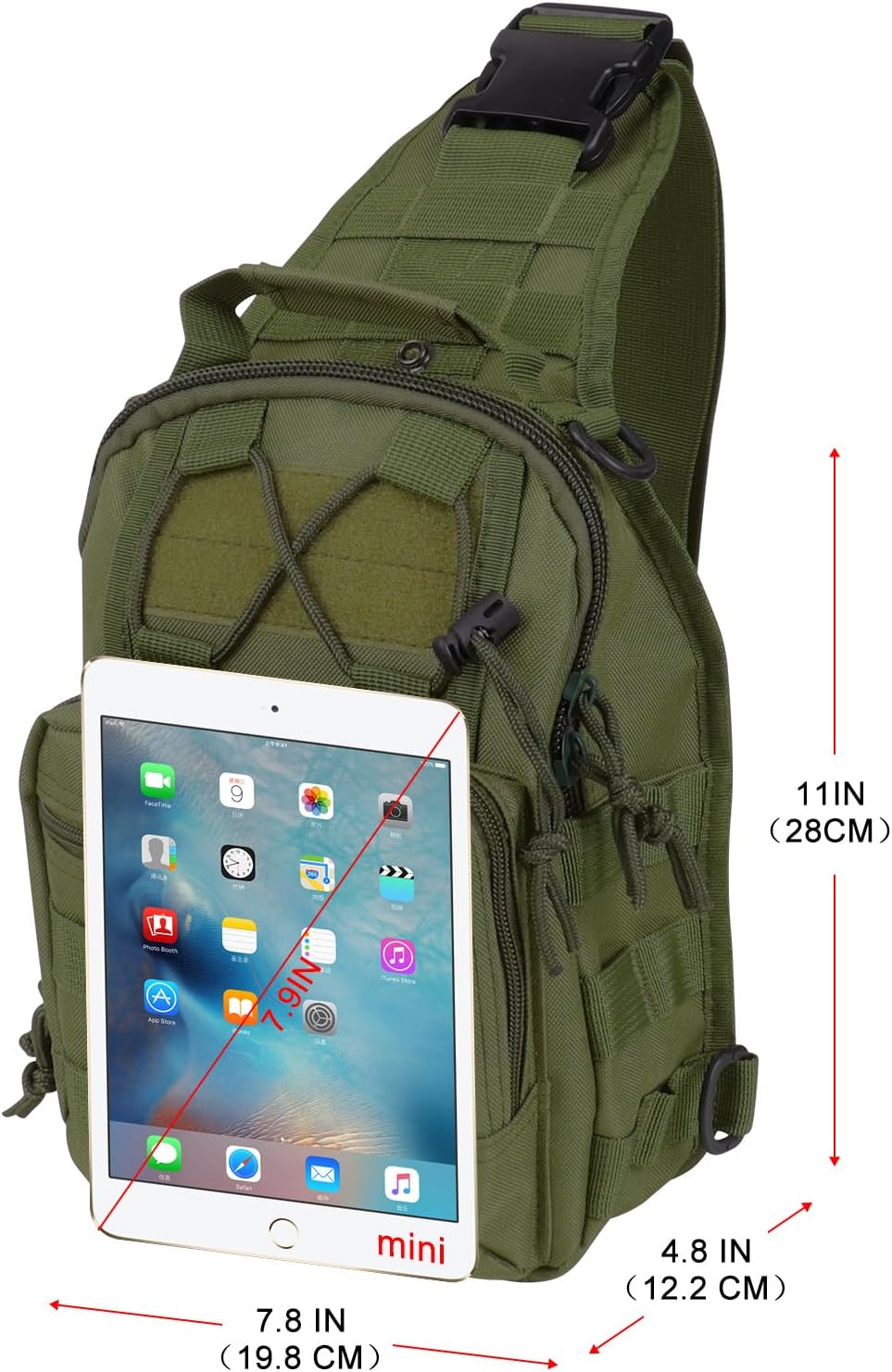 Tactical Waterproof Sling Backpack - Molle Crossbody Chest Bag for Outdoor EDC