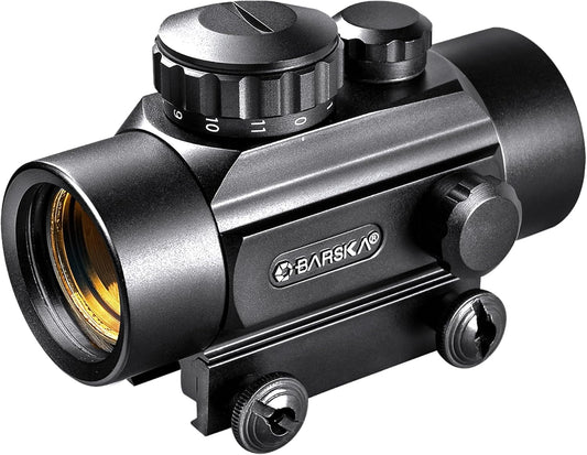Barska Red Dot Sight – Compact Reflex Optic Scope with Adjustable Brightness for Rifles, Shotguns, Handguns, and Crossbows