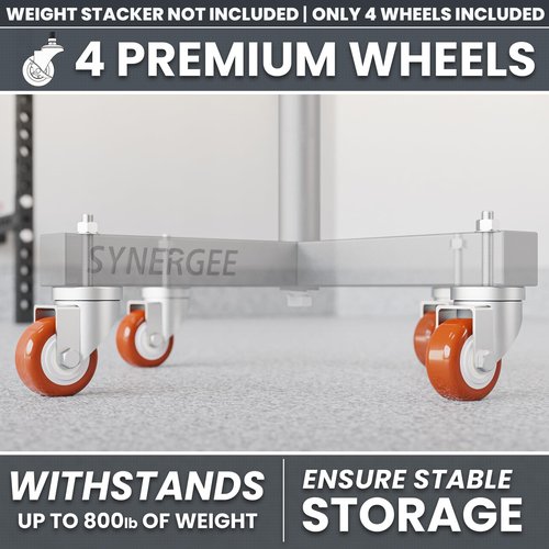 Synergee Olympic Weight Plate Rack Wheels