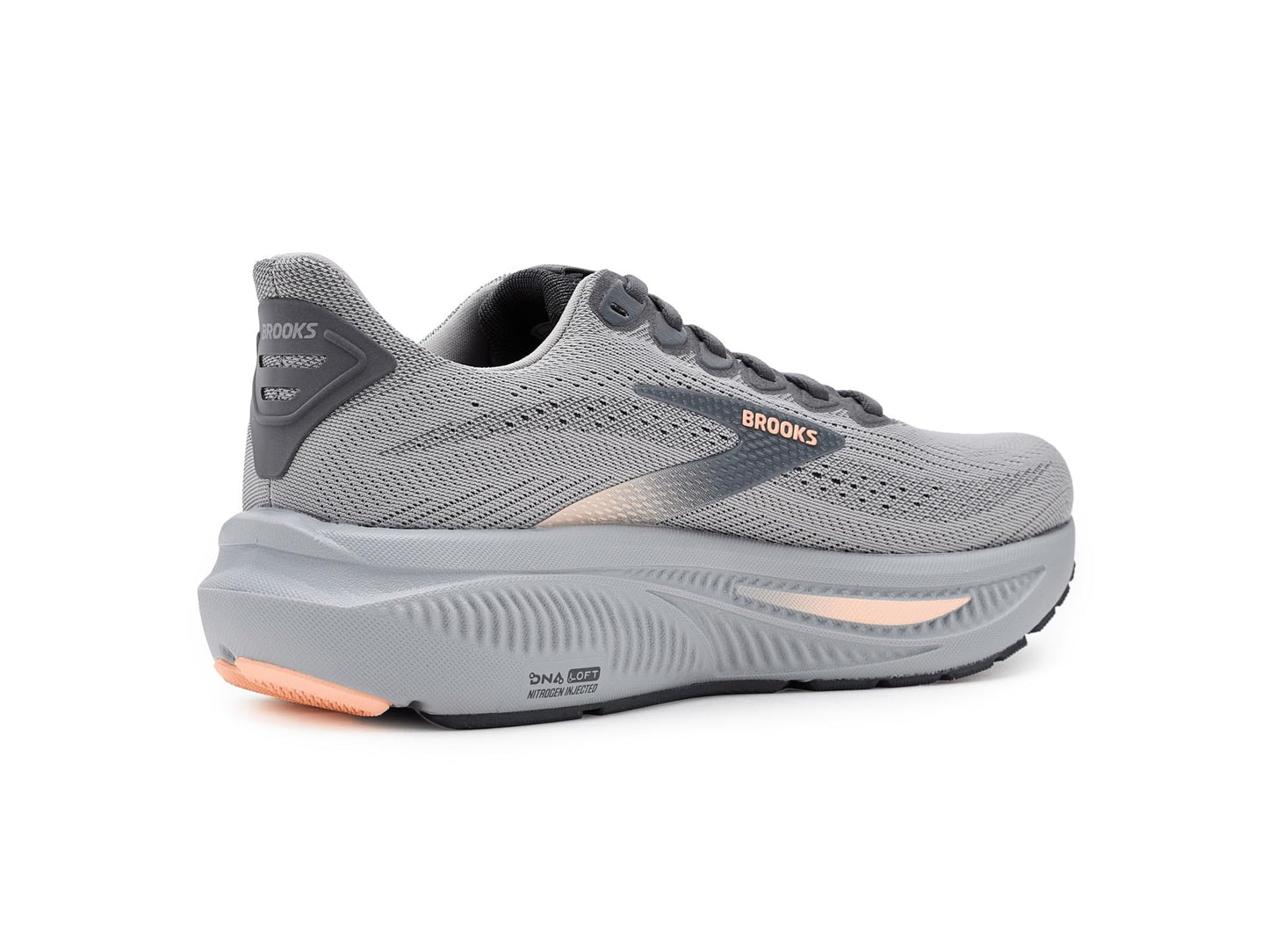 Brooks Women's Ghost 17 Alloy/Blackened Pearl/Peach 5.5 Medium