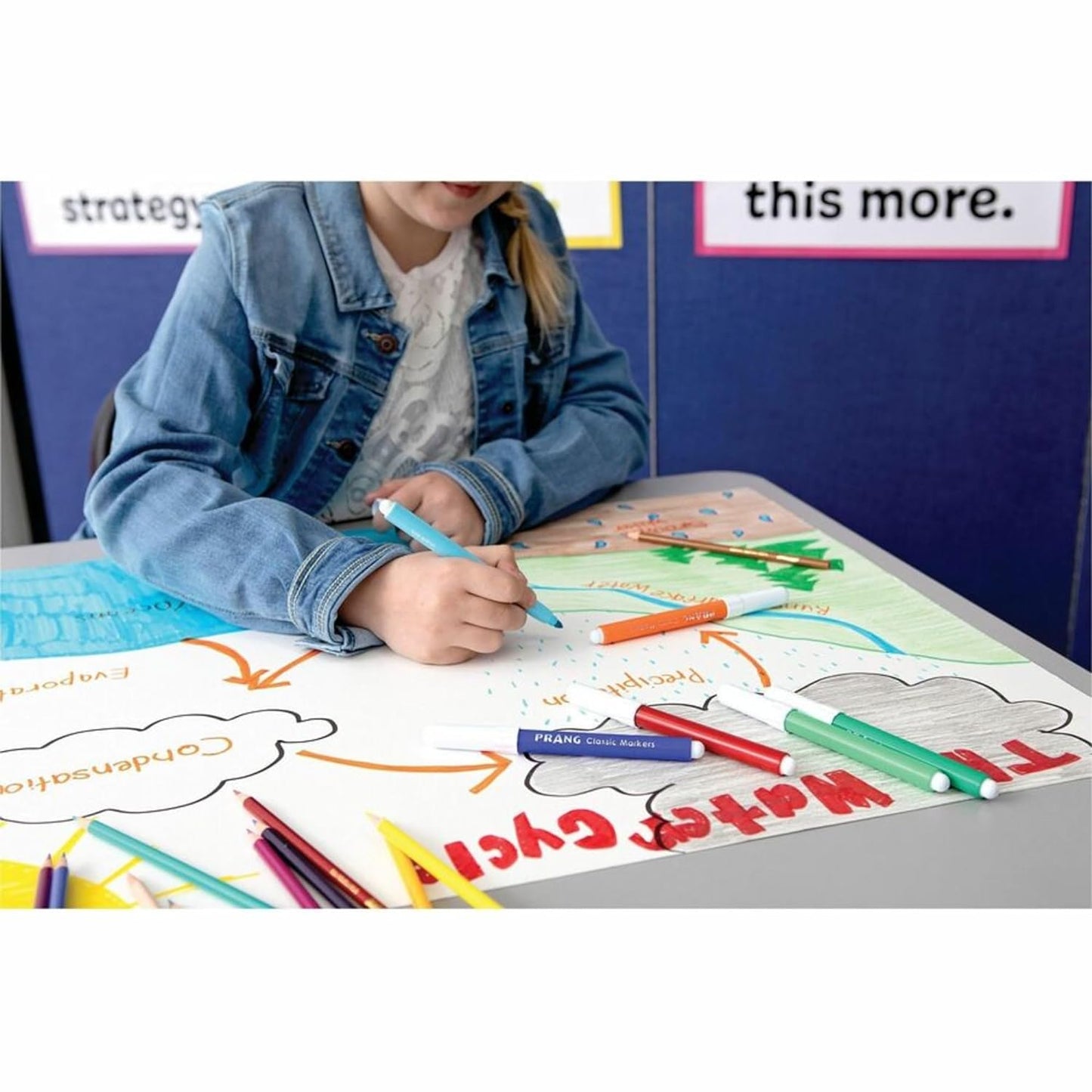 Pacon® Peacock® Railroad Board, 22" x 28", 4-Ply, White, Carton Of 100 Sheets