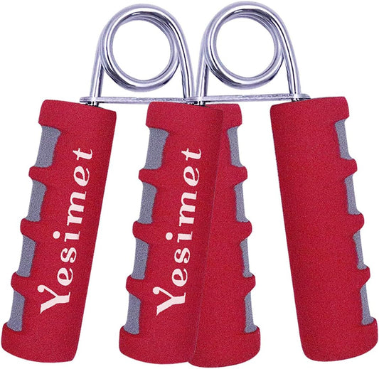 2 Pack Hand Grip Strengthener Set, Forearm Exerciser, Finger Gripper, Grip Strength Trainer, Hand Grip- Soft Foam Hand Exercise for Quickly Increasing Wrist Forearm and Finger Strength