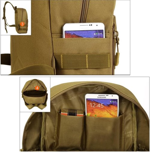 CREATOR 10L Mini Backpack Military MOLLE Tactical Backpack Rucksack Travel Daypack Gear Assault Pack