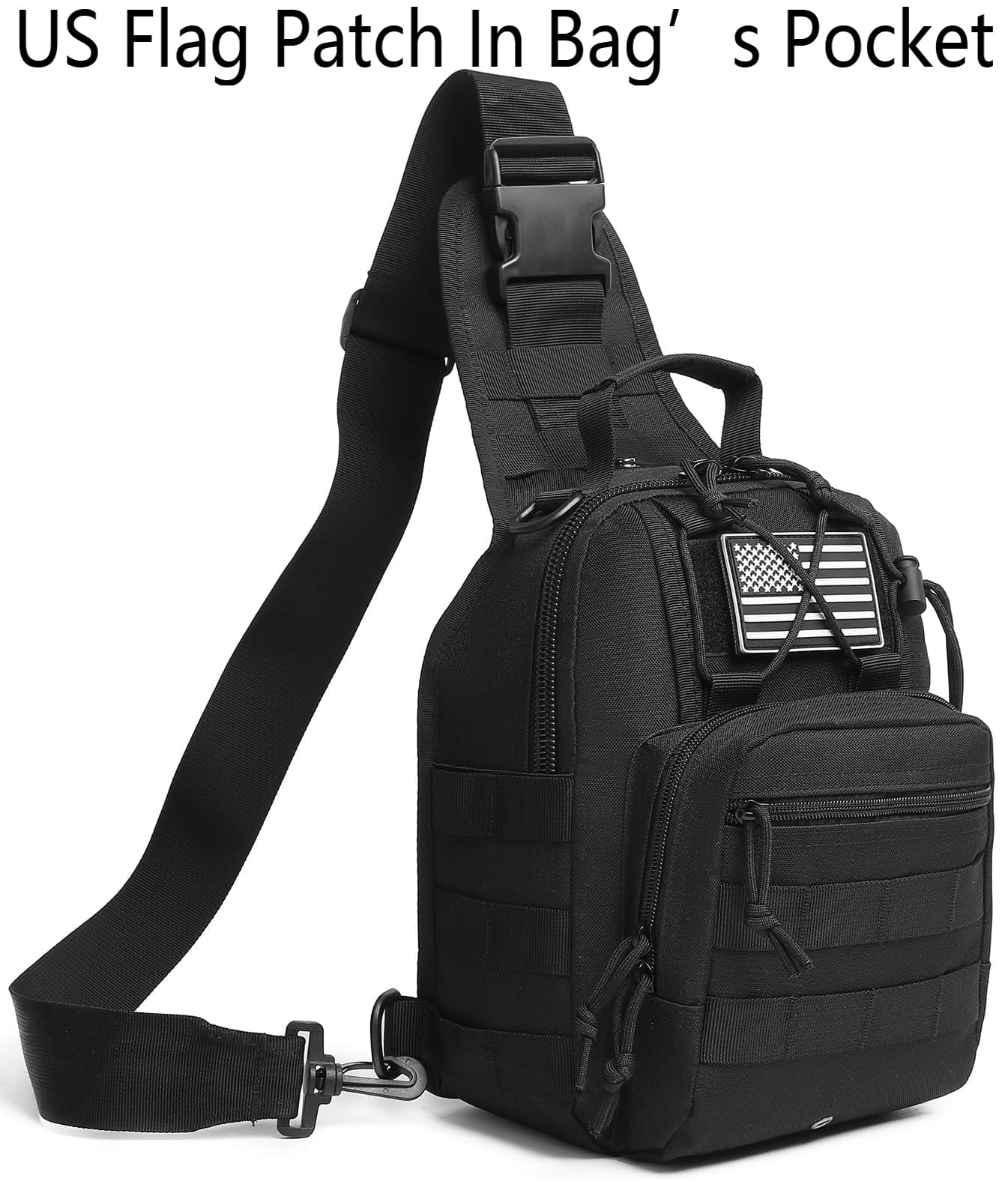 ATBP Small Tactical Sling Bag for Men with Holster Military EDC Shoulder Bag CCW Crossbody Bag 7 Liters