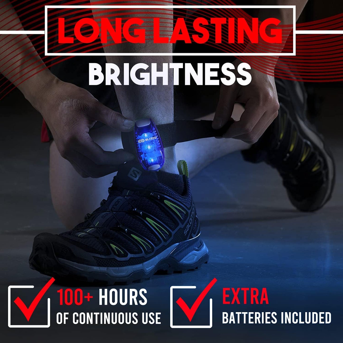 4 Pack LED Safety Light, Clip on Reflective Gear Lights for Walking at Night, Running, Jogging, High Visibility Strobe Light Accessories for Runners, Kids, Hiking, Kayak, Cycling, Camping, Boat