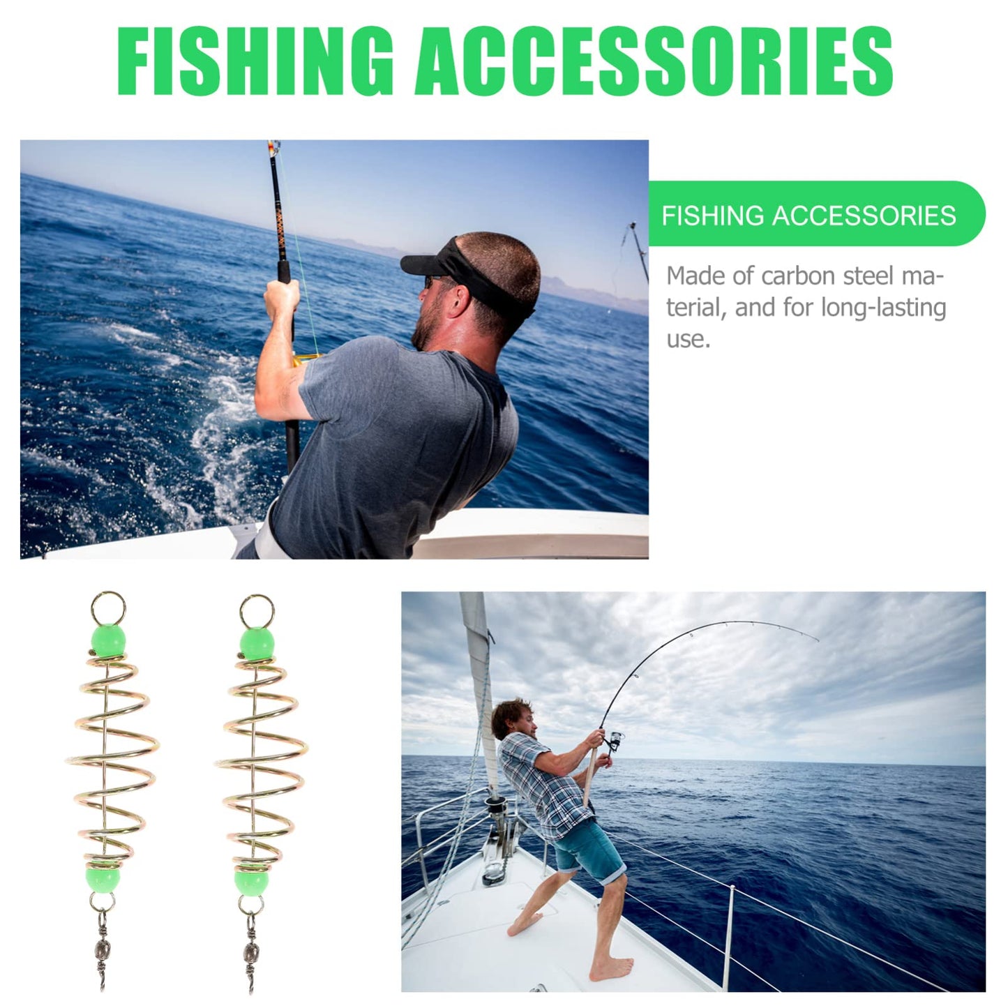 BESPORTBLE 24Pcs Method Feeders Carp Fishing Carp Bait Holder with Luminous Beads, Fishing Equipment for Enthusiasts and Competitors