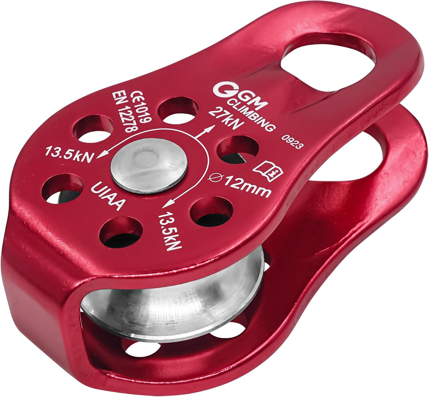 GM CLIMBING Fixed Micro Pulley 27kN CE UIAA Certified Slack Tender for Hitch Tending