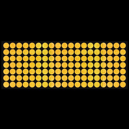 LiteMark Reflective Red 0.5 Inch Dot Sticker Decals for Helmets, Bicycles, Bike - Pack of 133 Pcs