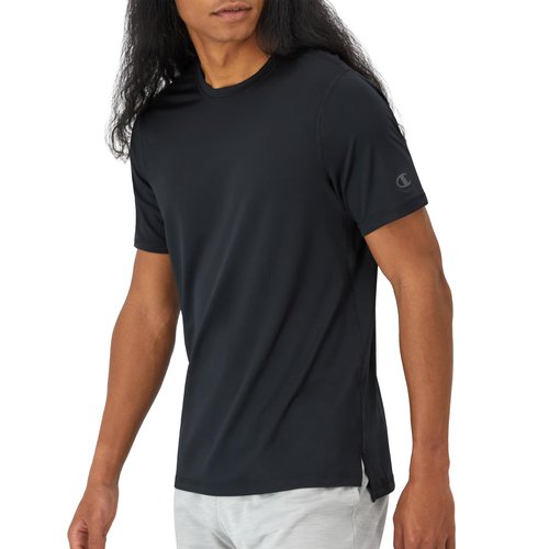Champion, MVP, Moisture Wicking, Anti Odor, Lightweight T-Shirt for Men, Black, Medium