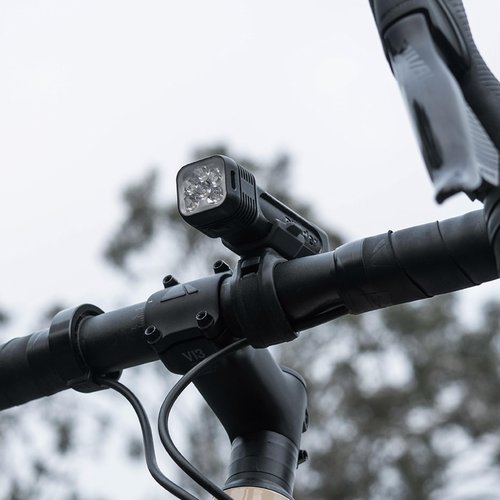 Knog Blinder 1300 Bike Light - 1300 Lumen Bicycle Light with Compact CNC Design, 6 Light Modes, USB-C Rechargeable, IP67 Waterproof, LED Battery Indicator & Side Visibility Windows