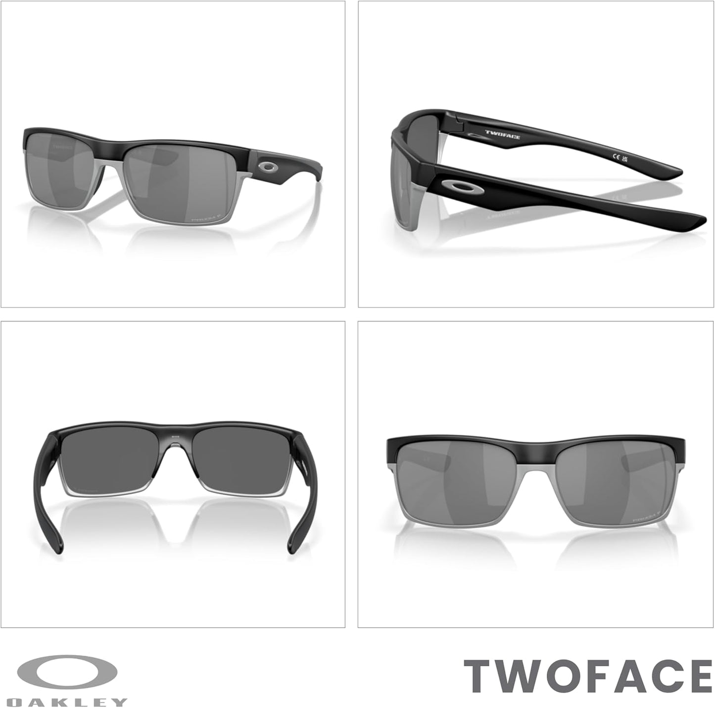 OAKLEY Twoface OO9189 Square Sunglasses For Men+ Bundle Accessory Leash Kit, Microfiber Pouch