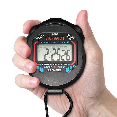 Digital Stopwatch-Sports Timer Set Multi-Function Professional Handeled Electronic Large Display (Style A)