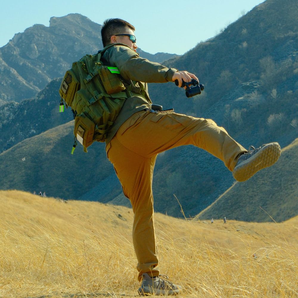 4 Pack Tactical Pouches, Molle Pouches for Backpacks, Molle Water Bottle Pouch, Backpack Attachments (Black)