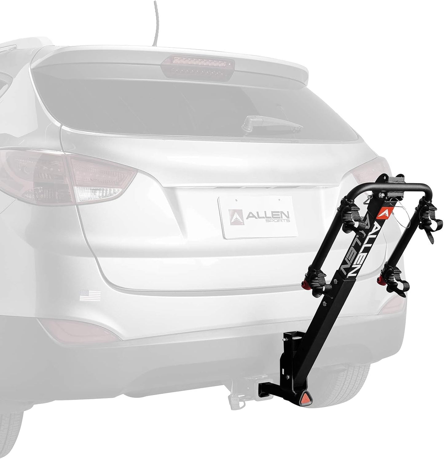 Allen Sports Deluxe 2-Bike Hitch Mount Rack - Heavy-Duty Silver/Black (Model 522RR)
