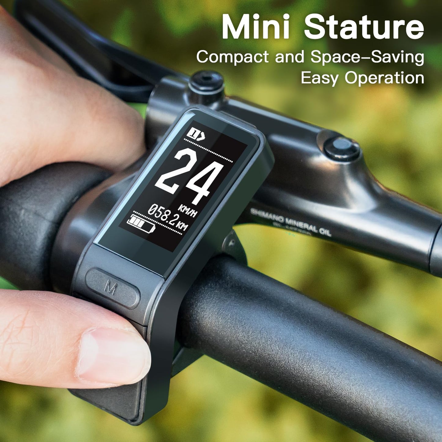 Bafang Display for BBS02B Motor Mid Motor 0-9 Pedal Assist Levels eBike Computer Display with UART Protocol