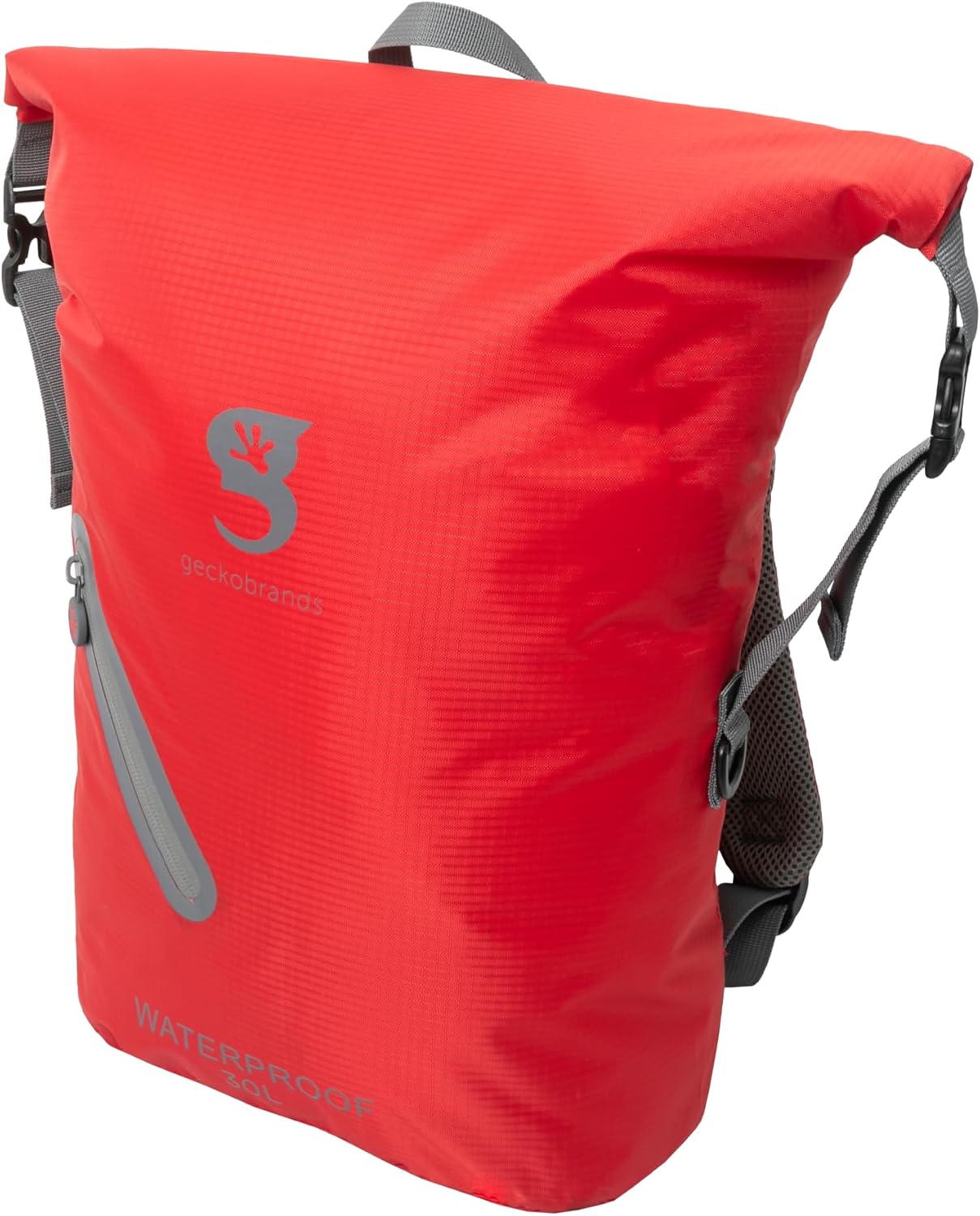 geckobrands Lightweight 30L Waterproof Backpack - Lightweight Watertight Outdoor Bag Hiking Traveling Light Water Activities