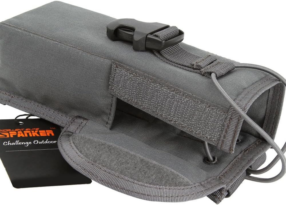 EXCELLENT ELITE SPANKER Tactical Universal Radio Holster Pouch Holder Case Bag Molle Adjustable Military Walkie Talkie Holder