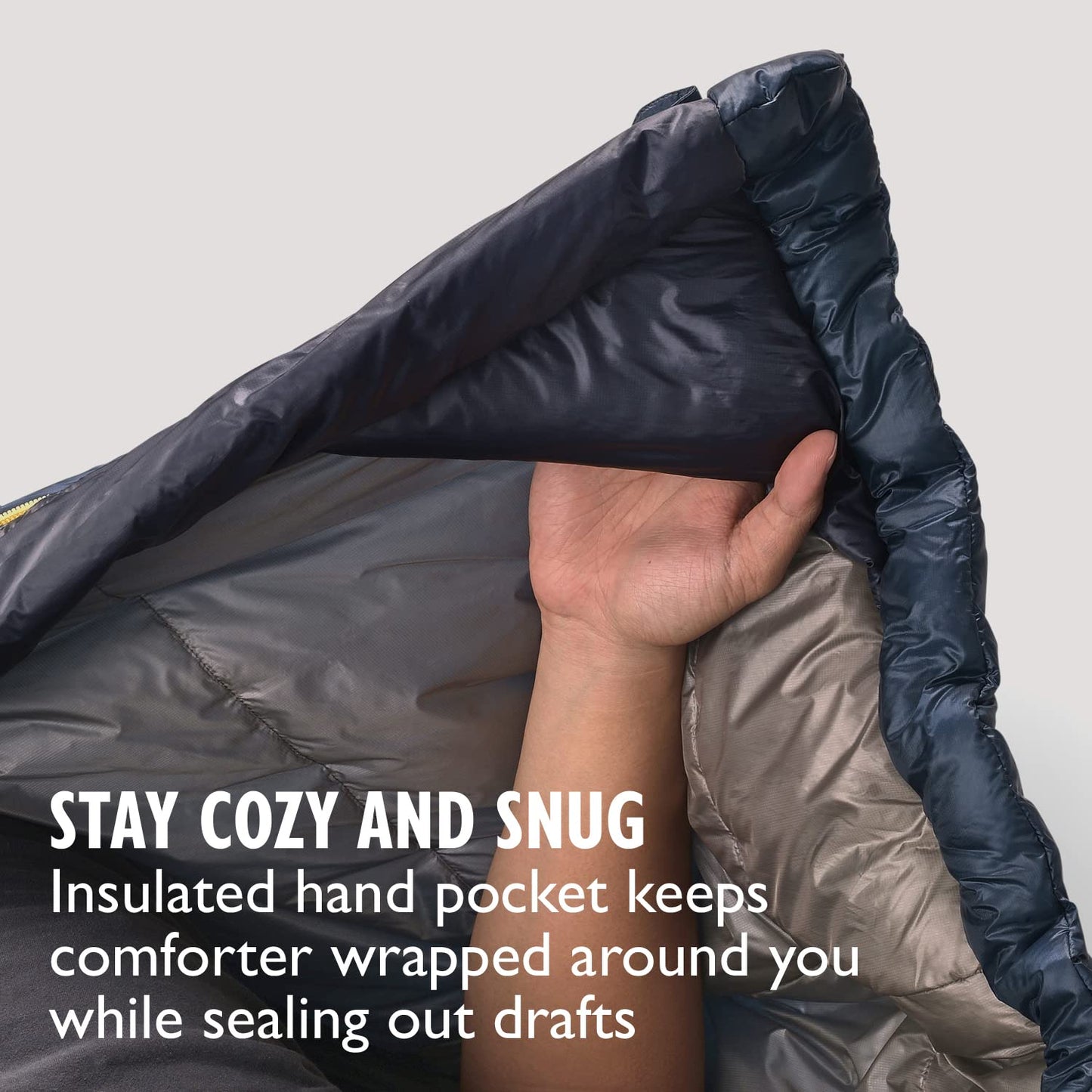 Sierra Designs Elemental 35 Quilt Sleeping Bag, 100% Recycled Synthetic Insulation, Sleeping Pad Clips (2023)