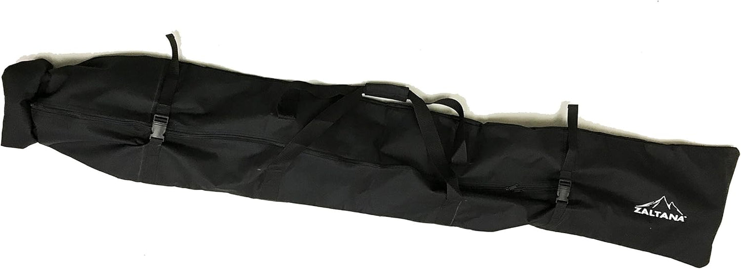 ZALTANA Padded SKI Carrier Bag Rack Holds & 1-1/2" Ski Shoulder Carrier Lash Handle Straps Combo SKB18
