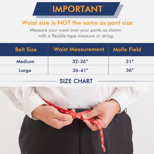 Gwild Concepts 32-41 Inches Tactical Battle Belt (Heavy Duty Belt Hanger) (Quick Release Buckle) 1.75" MOLLE and 1.5" Inner Combat Belts