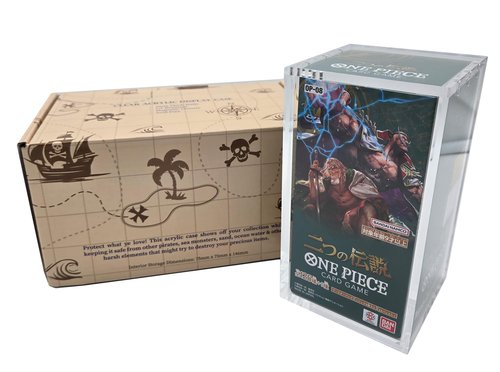 Premium UV-Protected Clear Acrylic Display Case For TCG One Piece Booster Box JAPAN Version