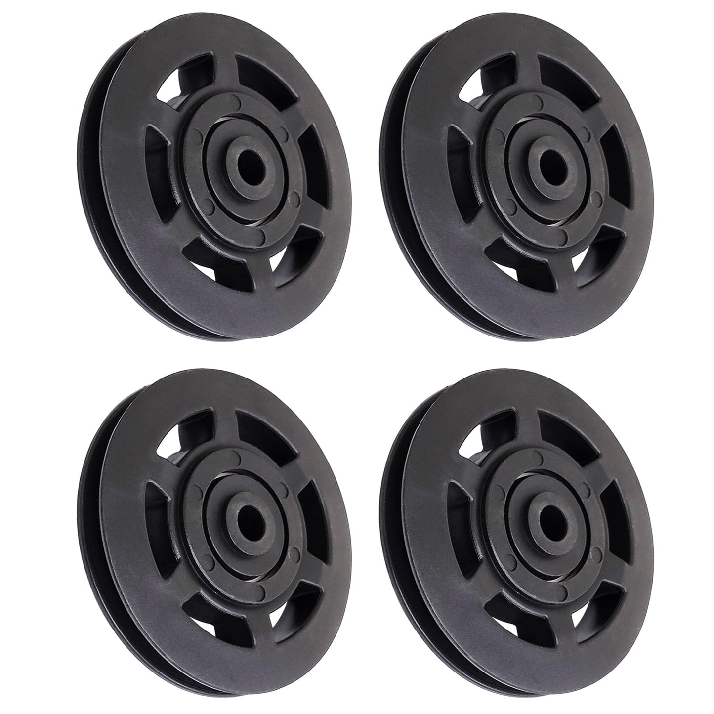 4X Bearing Pulley Wheel GYM Fitness Equipment Part Cable 3-3/4 Inch