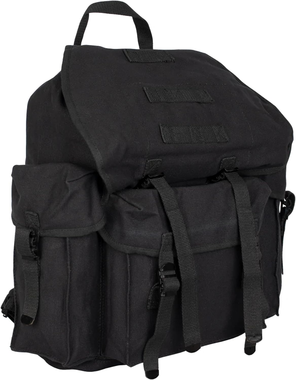 Fox Outdoor Products NATO Style Rucksack - Classic Multi-Pocket Versatile Backpack with Modular Webbing & Storm Flap Closure