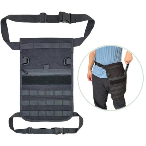 Otomitake Archery Hip Quiver Arrow Quiver 1000D Fabric Field Quiver Arrow Holder Bow Crossbow Quivers Waterproof Zipper Pocket and Waist Belt for Compound and Recurve Bow Hunting and Target Practice