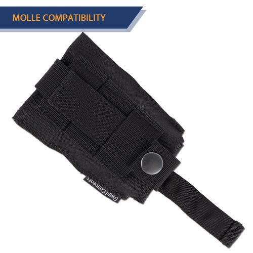 Gwild Concepts MOLLE Mag Dump Pouch - Tactical Ultralight Foldable Bag for Battle Duty Belt, Black