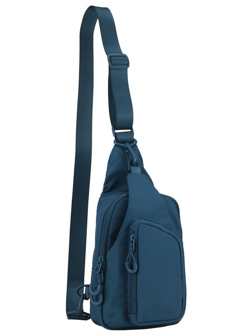 Niumike Small Sling Bag Crossbody Chest Bags Daily Backpack with Adjustable Straps for Women Men Casual Outdoor Traveling Hiking, Blue
