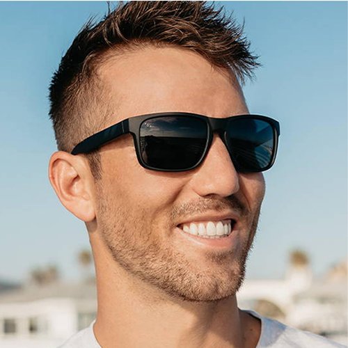Blenders Eyewear Canyon – Polarized Sunglasses – Active Style, Durable Frame – 100% UV Protection – For Men – Black Tundra