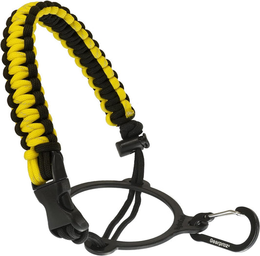 HydroCord Handle for Hydro Flask Wide Mouth Water Bottles, Hydroflask 1.0, Iron Flask, Thermoflask and Takeya Reusable Water Bottles, Paracord Survival Strap